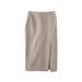 Women's High Waist Slit Wrap Skirt - New Summer Casual Midi Skirt For Work, Flowy A-Line Skirt With Side Slit, Comfortable Cotton Linen Fabric_ecoleips.com