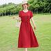 Cotton Silk Printed Skirt, 2025 Spring-summer New Style, Rayon Bohemian Floral Dress, Women's Long Flared Skirt_ecoleips.com
