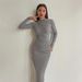Women's Clothing Spring And Autumn New Slimming High End Pure Color Temperament Long Hip Wrapped Dress Women_ecoleips.com