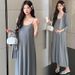 Autumn New Korean Fashion Wear Knitted 2-Piece Maternity Dress_ecoleips.com
