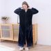 Aria Basics Women's Flannel Robe Autumn Winter, Thickened Extended, With Zipper, Loose-fitting Plus-size Bathrobe For Couples,_ecoleips.com