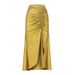 Women's Clothing Bikini Three Piece High Waist Split Swimsuit Women Bohemian Style Solid Color Sexy Women's Swimwear_ecoleips.com
