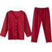2026 Simple Lace Pearl Buckle Set Thickened Loungewear_ecoleips.com