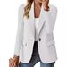 2023 WISH Hot Item Autumn Long Sleeve Solid Color Cardigan Small Blazer For Women_ecoleips.com
