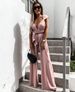 Women's Sleeveless Solid Color Lace Jumpsuit Casual Summer Fashion Polyamide_ecoleips.com