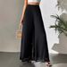Women's Clothing Casual Chiffon Wide Leg Pants Loose Long Trousers For Women_ecoleips.com