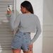 Cross-Border Foreign Trade European And American Hot-Selling Women's Short-Sleeve T-Shirt Striped Comfortable_ecoleips.com