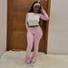 Women's Casual Sporty 3-Piece Set Color-Block Gym Outfit for Streetwear And Workouts Cropped Long Sleeve Top High-Waisted Lounge Pants Trendy_ecoleips.com