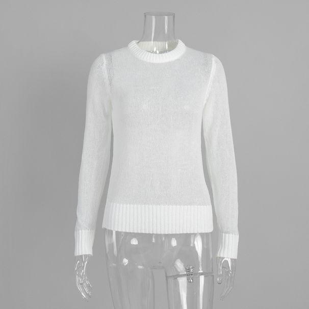 Cross-Border Mohair Round Neck Pullover European And American 2026 Spring Summer New Comfortable Knitted Base_ecoleips.com