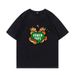 Y2K Printed Cotton T-shirt Women's Round Neck Short Sleeve Casual Top For Men_ecoleips.com