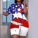 Women's Clothing 3D Floral Print Milk Silk Short Sleeve T-Shirt, Vintage Elegant Slim Fit Top For Women_ecoleips.com