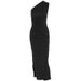 European And American Style Cross-Border 2024 Summer New Asymmetrical Shoulder Solid Color Slit Sleeveless Pure Desire_ecoleips.com