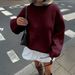 DiYun European And American Casual Vacation Knitted Long-Sleeve T-Shirt Sweater Women's Clothing 2025_ecoleips.com