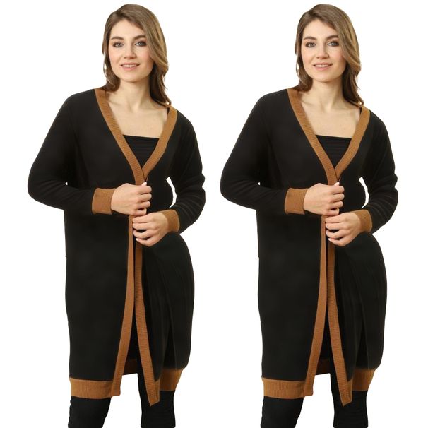 Autumn And Winter Fashion Temperament Commuting Slimming Long Cardigan Sweater Cloak Jacket_ecoleips.com