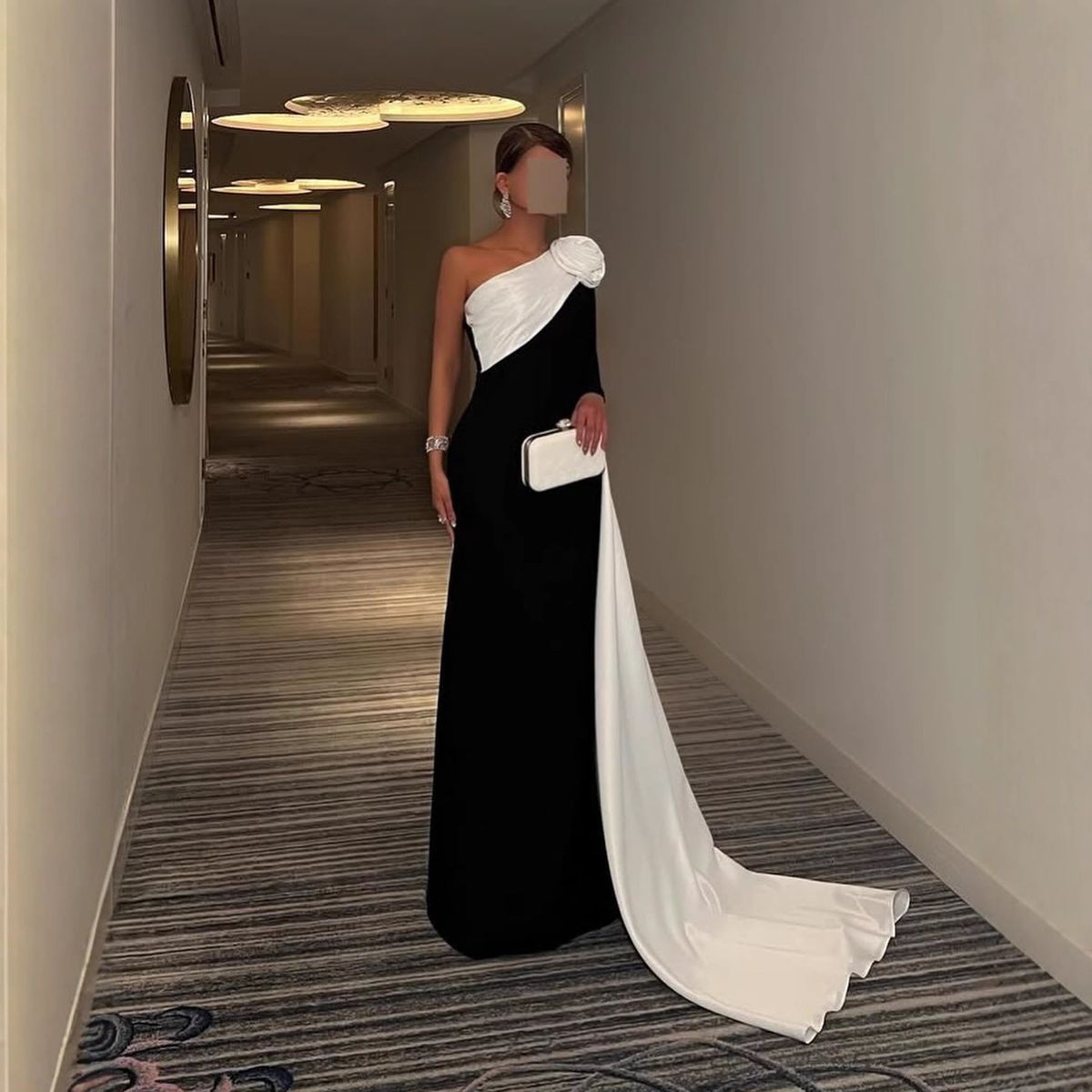 Women's Clothing Sexy Floral Full Length Shawl Evening Gown For Women Autumn/Winter European American Middle Eastern Style_ecoleips.com