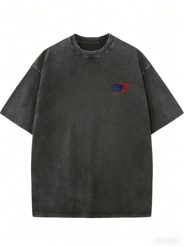 Washed Oversized Female Crew Neck Tee, Lightweight Skin-Friendly Cotton Material, Simple Casual Short Sleeve Top For Spring Summer Everyday Outfits_ecoleips.com