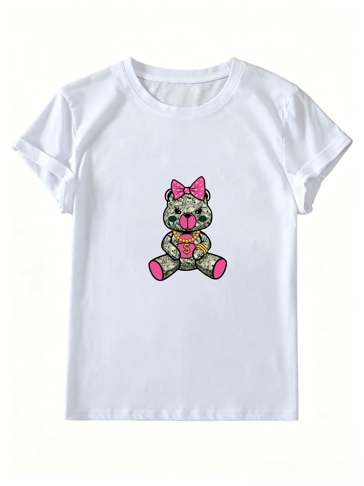 Women Y2K Grunge Bad Girl Graphic T Shirt Tattooed Rebel Princess Misfit Cartoon Lady Dark Alt Punk Short Sleeve Summer Streetwear Tee_ecoleips.com