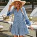 Independent Designed European American Style Women Lace Spliced Dress 2026 Summer Casual Resort Vacation Daily Wear Dress_ecoleips.com