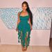 Women’s Clothing Solid Color Tassel Halter Neck Hip Dress Female New Fashion Dress_ecoleips.com