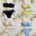 Women's Clothing New Sexy Solid Color Tube Top Shell Ladies Beach Vacation Swimsuit Bikini_ecoleips.com