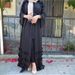 Verve Cardigan Abaya Robe With 3D Floral Patterns Muslim Long Dress Women's Clothing_ecoleips.com