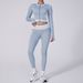Houndstooth Sportswear Jacket Yoga Suit High End Women's Fitness Casual Women's High Waist Yoga Pants_ecoleips.com