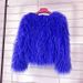 Women’s Faux Fox Fur Cropped Jacket – Ethical Fluffy Coat With Plush Collar | Winter Warm Vegan Outerwear For Casual & Night Out_ecoleips.com