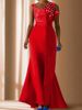 Women's Clothing Beaded Evening Dress_ecoleips.com