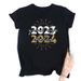 Summer European And American Cross-border Foreign Trade Wholesale T-shirts, Round-neck Casual Plus-size Loose_ecoleips.com