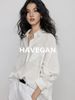 Tencel Linen Long-sleeved Shirt Women's Old Money Style Temperament Casual Lazy Retro Commuter Top_ecoleips.com
