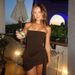 Sensational Ruffle Trim Bodycon Dress With Sheer Mesh And Crisscross Back For Women Comfortable High-Waist Fit_ecoleips.com