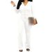Women's Clothing V Neck Two Piece Set Cute Casual Wear Comfortable Fabric Elegant Style_ecoleips.com