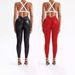 Women’s Stretch PU Leather Pants – High-Shine Skinny Pencil Pants With V-Waist & All-Day Comfort (Black, S/M/L/XL/XXL, Sexy Matte & Glossy Finish)_ecoleips.com