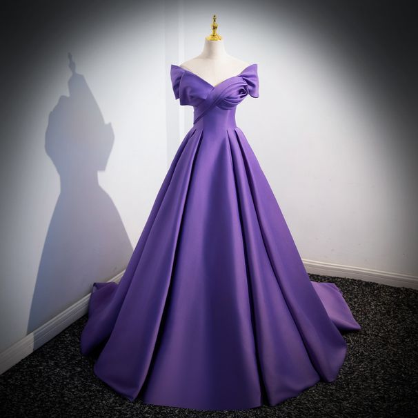 Women's Clothing High End And Luxurious Niche Dress One Shoulder Host Vocal Art Exam Wedding Dress_ecoleips.com