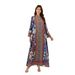 Fashionable Long Robe for Women Versatile plus Size Loose Printed Dress Muslim Clothing Full Length Elegant Gown_ecoleips.com
