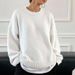 "Women's Chunky Knit Sweater – Oversized Round Neck Pullover For Autumn & Winter"_ecoleips.com