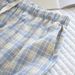 Summer Cotton Women's Shorts Roomwear Sleep Shorts Classic Plaid Design Thin Style Breathable Homewear Pants Women_ecoleips.com