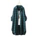 Women's Plaid Long-Sleeved Shirt Women's Retro Mid-Length Shirt Loose Blouson Spring And Autumn Shirt_ecoleips.com