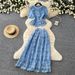 Women's French Style Lace Puff Sleeve Top & High Waisted Skirt Set Slimming Two Piece Summer Outfit Gentle Vibes_ecoleips.com