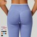 Women's Clothing High-Waisted Slim Fit Yoga Trousers Seamless Sports Running Fitness Pants With Contrasting Trim For Women_ecoleips.com
