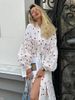 Women's Clothing Women's Heart Print Long Sleeve Nightgown Comfortable Fit Autumn Dress Village Style For Formal & Casual For Women_ecoleips.com