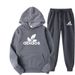 Unisex Two-piece Set Featuring A Hooded Sweatshirt And Cuffed Joggers—casual Sportswear For Students._ecoleips.com