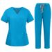 Women's Clothing Multi Color Split Suit Nurse Uniform Work Clothes Protective Clothing Professional Work Clothes Technician Clothes Brush Hand Clothes_ecoleips.com