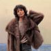 Women's Clothing Fashion Street Blasting Lapel Long Sleeved Fur Coat For Women Spring New Style Solid Color All Match Cardigan Fur Top_ecoleips.com