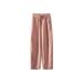 Suitable For All Seasons Summer Ice French Tencel Linen Elastic High Waist Tapered Banana Scythe Long Pants For Women_ecoleips.com