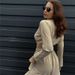Women's clothing fashion solid color lace short long-sleeved top wide-leg pants two-piece set_ecoleips.com