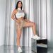 2025s 2025 Summer New Women's Casual Tight High-Waist Side Pocket Flap Shorts_ecoleips.com