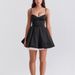Women's Clothing Satin Sweet And Cute Style Waist Mesh Black Suspender Lace Lace Puffy Short Skirt_ecoleips.com
