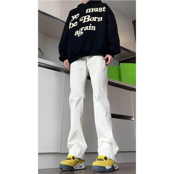 High-Waisted Flare Jeans For Women – Stretchy Bootcut Trousers With Vintage Buttons (S-3XL, Polyester Denim-Like, Office-to-Weekend Pants)_ecoleips.com