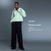 Women's Wide Leg Pants For Loose Fit, Slimming, Straight Leg, Thickened, Warm, Suitable For Commuting, Sports, And Casual Wear. D25133_ecoleips.com